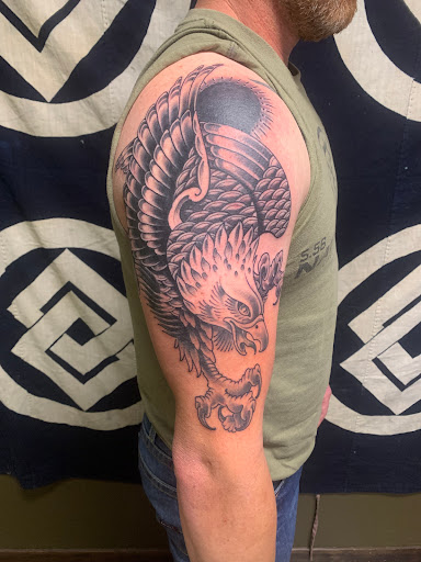 Explore ocean themed tattoo ideas, creative tattoo ideas in Austin, available at Black Swan Tattoo Company