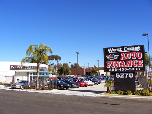 West Coast Auto Finance, 6270 Miramar Rd, San Diego, CA 92121, USA, 