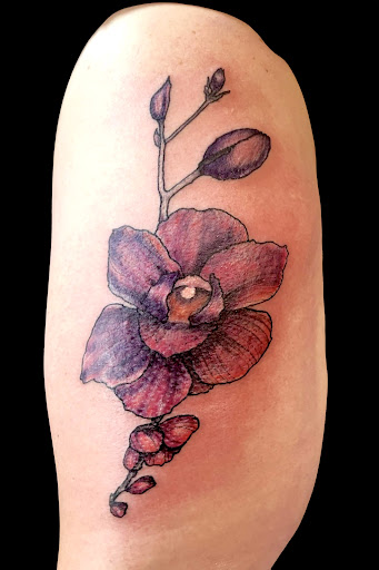 Explore road tattoo ideas, creative tattoo ideas in Hampton, available at Foley Inkd Tattoo Studio