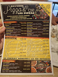 Pizzeria Pizza et cie Bayonne st esprit à Bayonne (la carte)