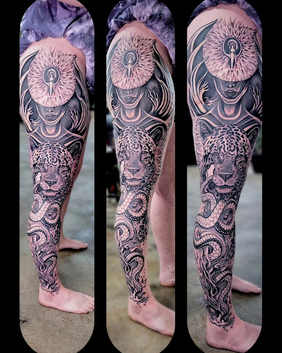 Explore colorado flag tattoo ideas, creative tattoo ideas in Council Bluffs, available at Crimson City Tattoo