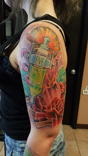 Explore neo trad tattoo ideas, creative tattoo ideas in Wilson, available at New Addiction Tattoos