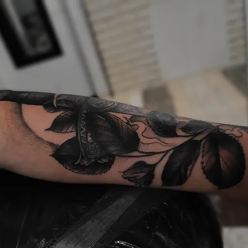 Explore men half sleeve tattoo ideas, creative tattoo ideas in Valdosta, available at Acid Ink Tattoos