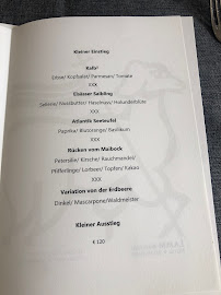 Menu du Hotel Restaurant Lamm Rosswag à Vaihingen an der Enz