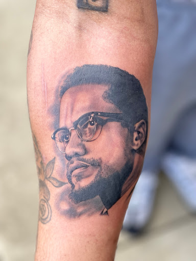 Explore tattoo initials ideas, creative tattoo ideas in Greer, available at Inkslingers Electric Tattooing
