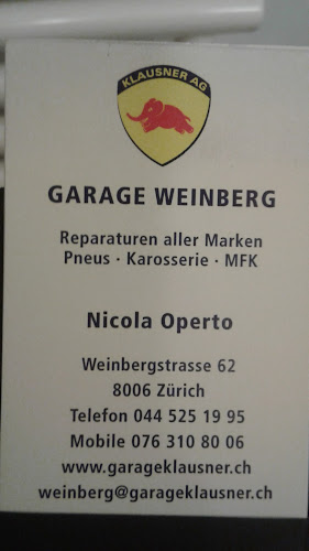 Garage Weinberg - Zürich