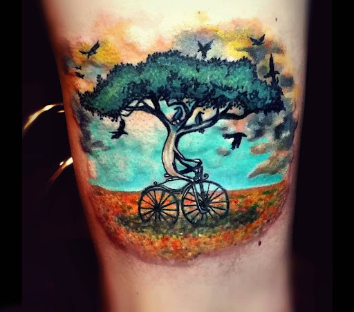 Explore cooking tattoo ideas, creative tattoo ideas in Benton, available at Spectrum Tattoo