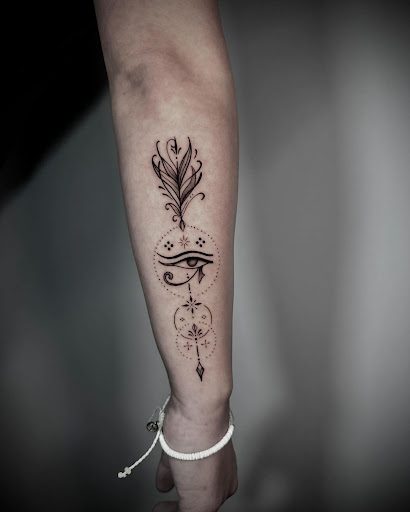 Explore david and goliath tattoo ideas, creative tattoo ideas in Kissimmee, available at Fallen Sparrow Tattoo Co