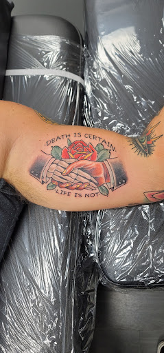 Explore solid black tattoo ideas, creative tattoo ideas in Livonia, available at Integrity Tattoo Company