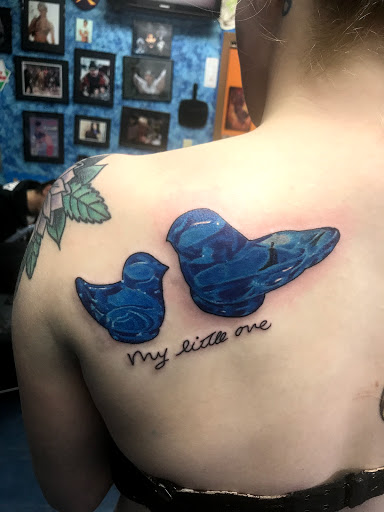 Explore concrete tattoo ideas, creative tattoo ideas in Aurora, available at Ronin Tattoo Studio INC