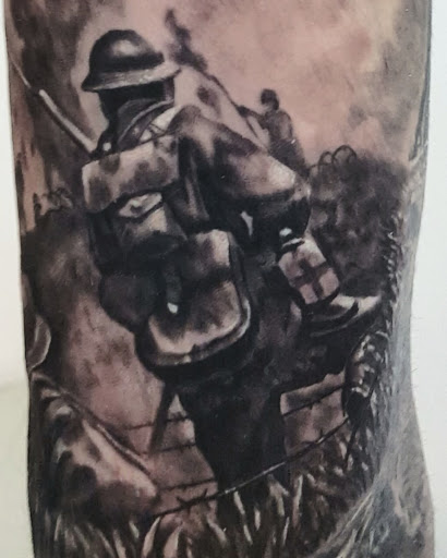Explore aztec chest tattoo ideas, creative tattoo ideas in New York, available at Redink Tattoo Studio