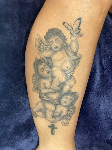 Explore fairy sleeve tattoo ideas, creative tattoo ideas in Newburgh, available at Hidden valley ink & piercings