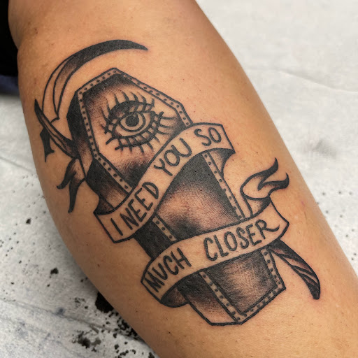 Explore bicycle tattoo ideas, creative tattoo ideas in Buffalo, available at True Gloom Tattoo Studio