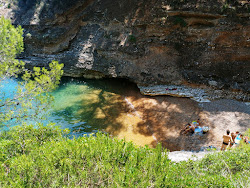 Cala della Sanguinara Beach'in fotoğrafı çok temiz temizlik seviyesi ile