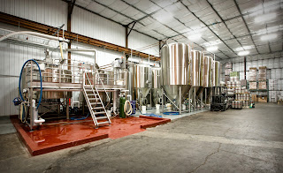 A row of beer taps