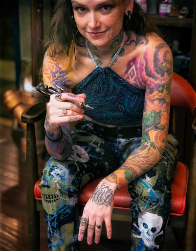 Explore dark fantasy tattoo ideas, creative tattoo ideas in Charlotte, available at Haylo Healing Arts Lounge