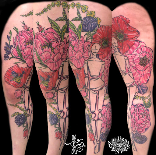 Explore long narrow tattoo ideas, creative tattoo ideas in Marshall, available at Natural Canvas Tattoo