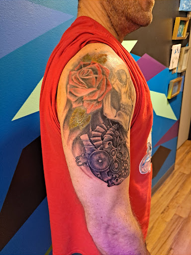 Explore barber tattoo ideas, creative tattoo ideas in Vancouver, available at Shade & Lines Art Collective, Tattoo and body piercing