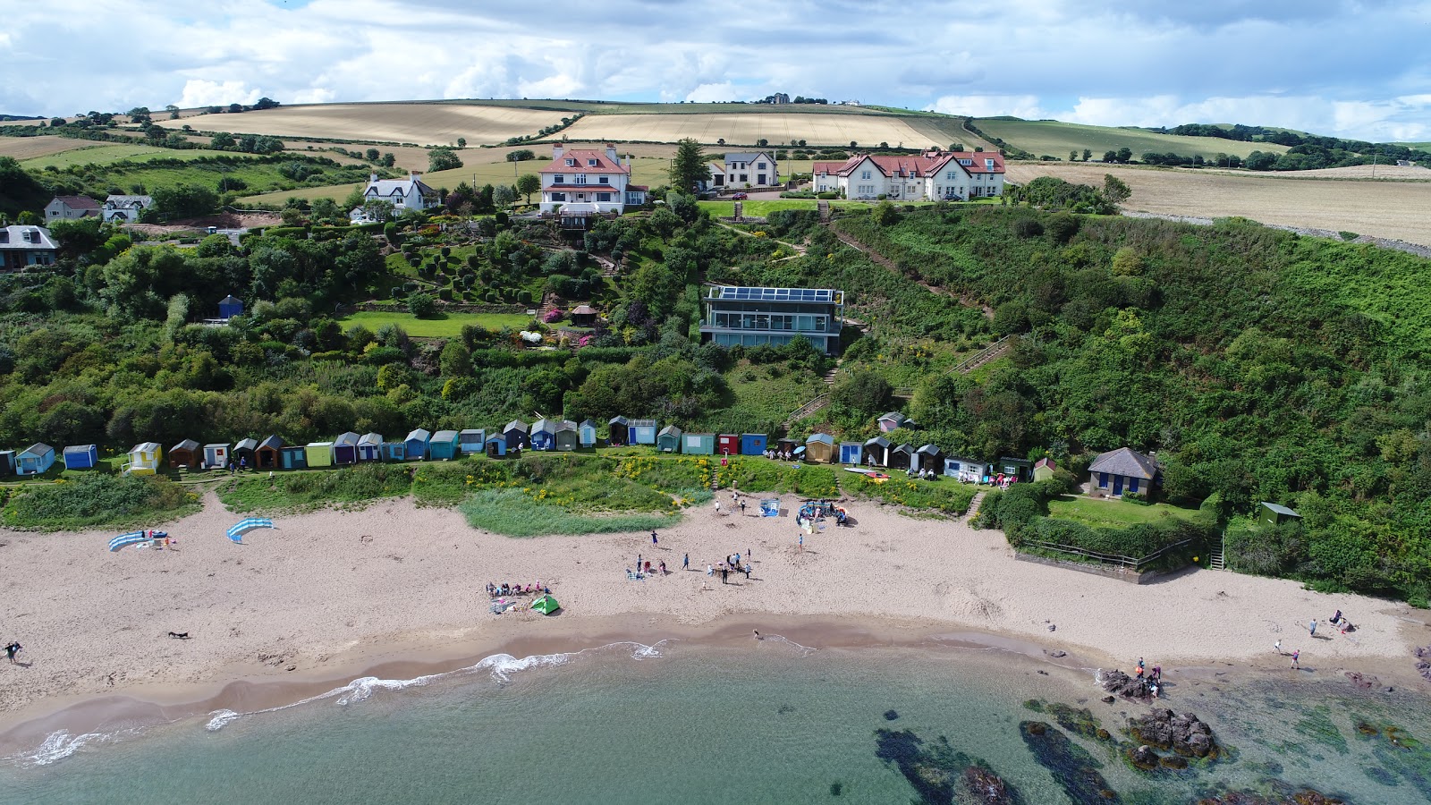 Zdjęcie Coldingham Sands z przestronna linia brzegowa