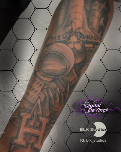 Explore rustic tattoo ideas, creative tattoo ideas in Houston, available at BLK Studios