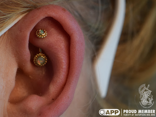 Explore arch angel tattoo ideas, creative tattoo ideas in Pompano Beach, available at Athena Body Adornment