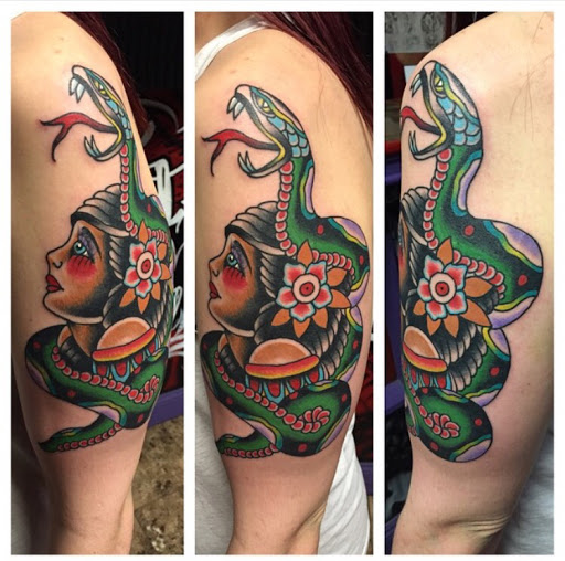 Explore sewing tattoo ideas, creative tattoo ideas in Florissant, available at St. Louis Ink