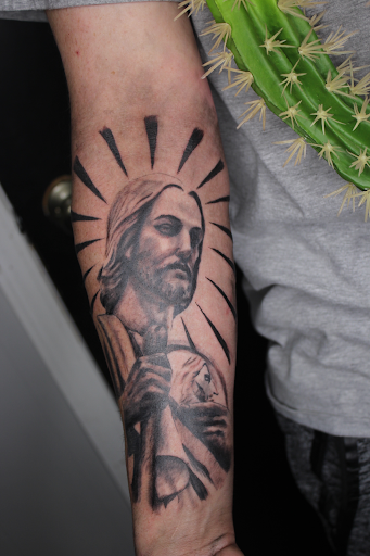 Explore war tattoo ideas, creative tattoo ideas in Storm Lake, available at 900 Tattoo