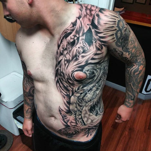 Explore tattoo ideas for shoulder cap, creative tattoo ideas in Atlantic Beach, available at The Ink Chamber Tattoo Parlor