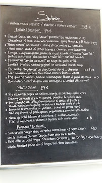 Restaurant français Firmin le Barbier à Paris - menu / carte