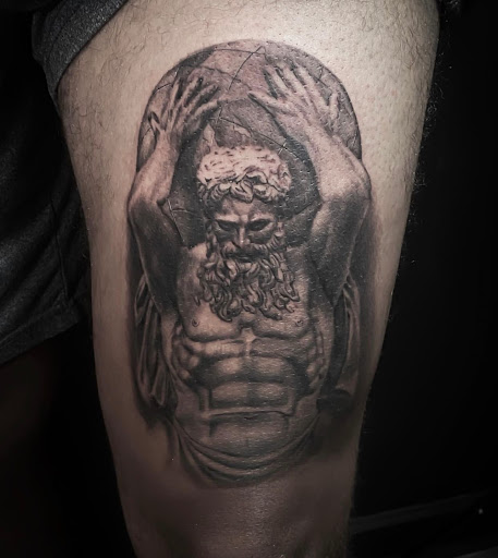 Explore footprints in the sand tattoo ideas, creative tattoo ideas in Goose Creek, available at Red Kirin Tattoo