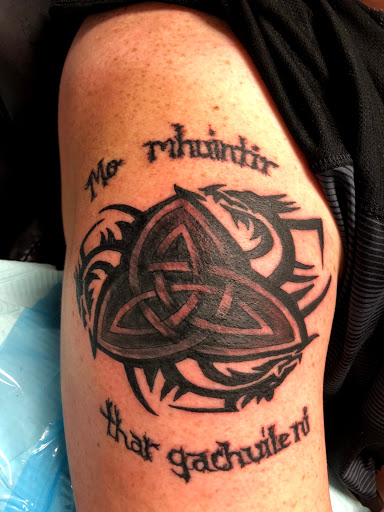 Explore train tattoo ideas, creative tattoo ideas in Seymour, available at American Gypsy Tattoo Corp.