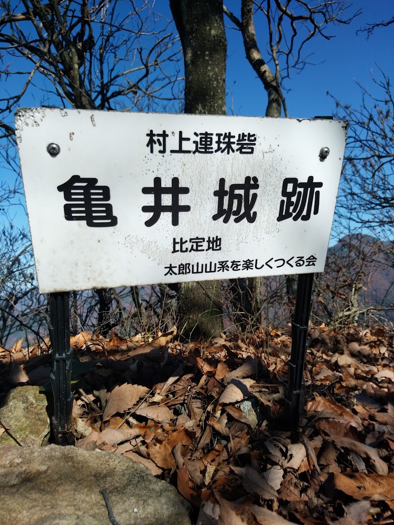 亀井城跡