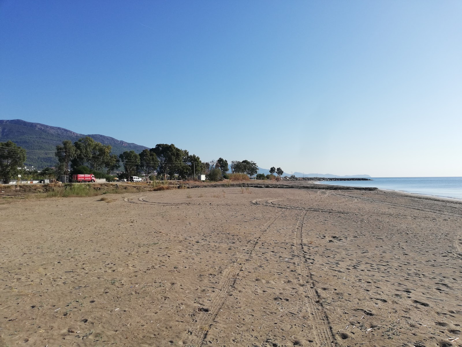 Photo de Anamur beach avec droit et long
