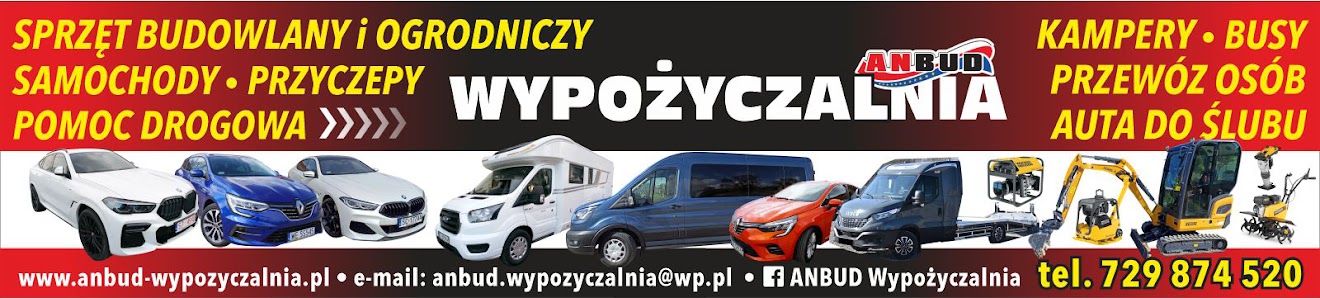 ANBUD Wypożyczalnia Samochodów ,Sprzętu Ogrodniczego i Budowlanego , Pomoc Drogowa , Parkowa 2, 86-100 Świecie, Polska