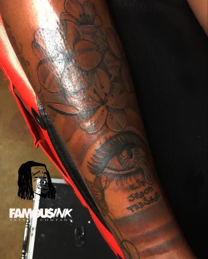 Explore men shoulder tattoo ideas, creative tattoo ideas in Hammond, available at Famous Ink, Inc.