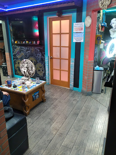 Explore dog outline tattoo ideas, creative tattoo ideas in Los Angeles, available at Brown Pride Tattoos