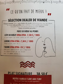 La Côte et l'Arête Beauvais à Beauvais menu