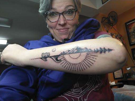 Explore qr code tattoo ideas, creative tattoo ideas in Charleston, available at Poor Boys Tattoo, LLC