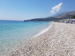 Foto di Livadh Beach con baia lunga