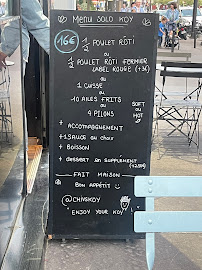 Restauration rapide Chiv's Koy à Paris (le menu)