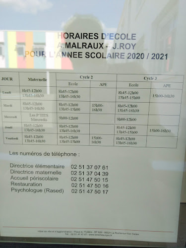 École primaire Ecole Primaire Jean Roy La Roche-sur-Yon