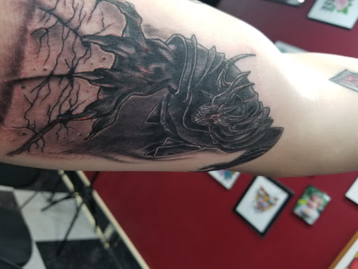 Explore thug tattoo ideas, creative tattoo ideas in Du Bois, available at Primitive Addiction Tattoo Studio