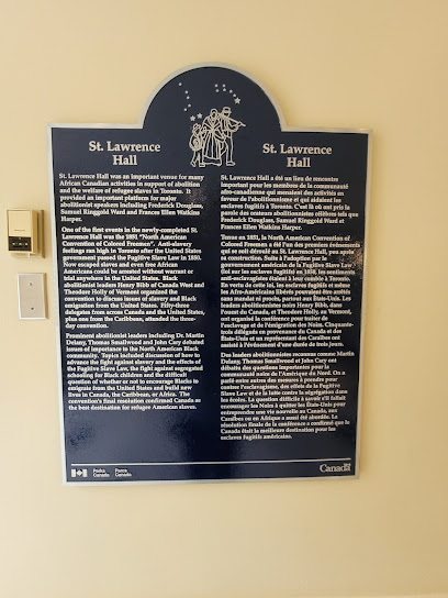 Historic Sites and Monuments Board of Canada Plaque: St.Lawrence Hall