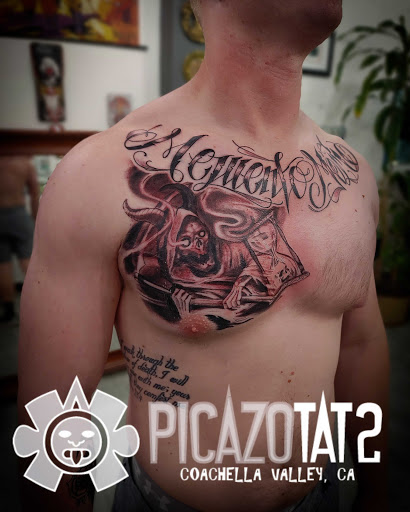 Explore venom tattoo ideas, creative tattoo ideas in Palm Desert, available at Picazo Tattoo Studio