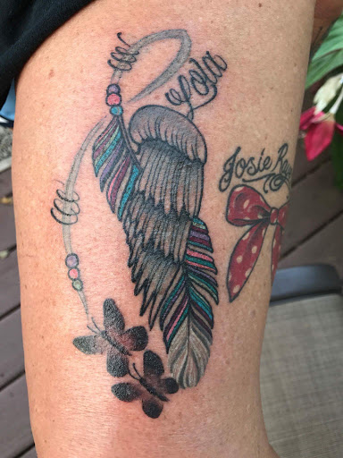 Explore umbrella tattoo ideas, creative tattoo ideas in West Lafayette, available at Renegade Tattoo Studio