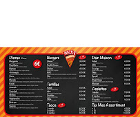 Menu / carte de Next Burger Pizza 6€& Kebab3€ à Nice