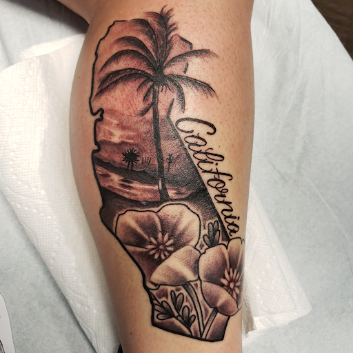 Explore heavy equipment tattoo ideas, creative tattoo ideas in Greensboro, available at Inkbiotics Tattoos and Piercings