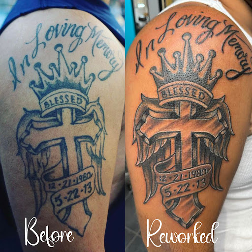 Explore twin peaks tattoo ideas, creative tattoo ideas in Rapid City, available at Torch Lake Ink