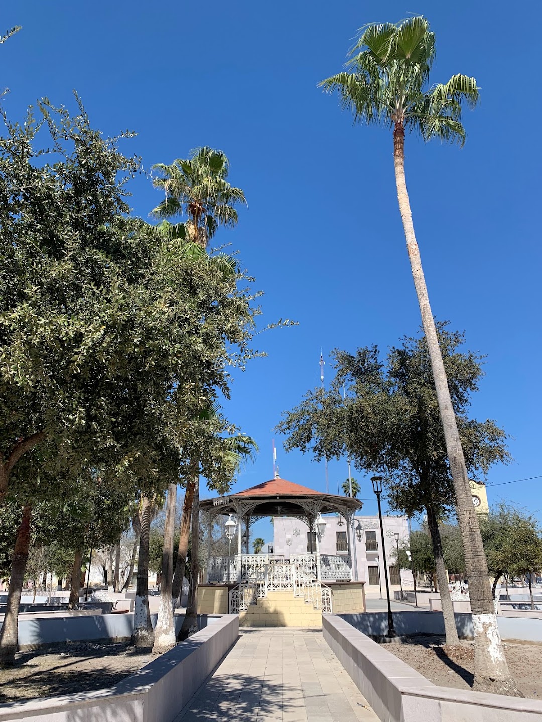 Plaza central de Agualeguas.