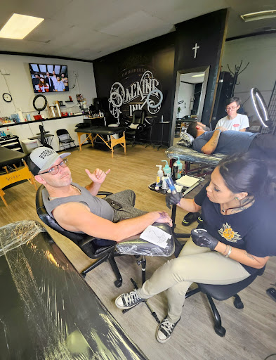 Explore caterpillar tattoo ideas, creative tattoo ideas in Kailua Kona, available at Packing Ink Tattoos